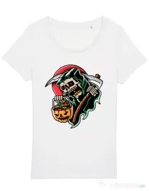 Tricou STANLEY STELLA dama It's Halloween Time Alb
