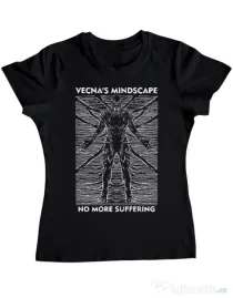 Tricou personalizat dama vecna's mindscape Negru