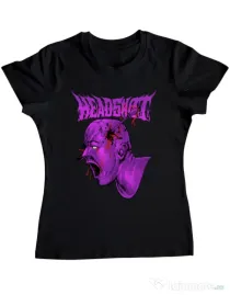 Tricou personalizat dama HEADSHOT Negru