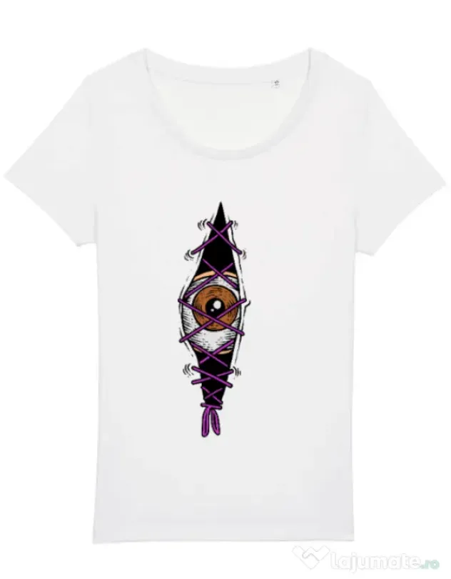 Tricou STANLEY STELLA dama INSIDE OF ME Alb