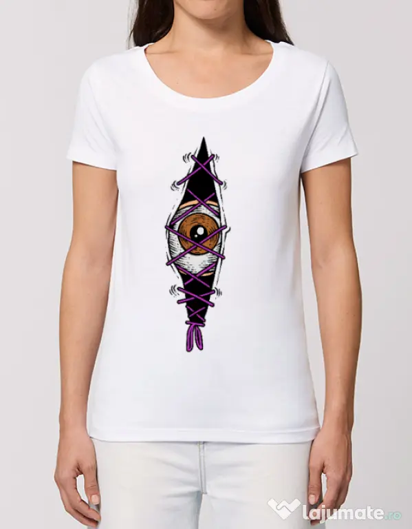 Tricou STANLEY STELLA dama INSIDE OF ME Alb