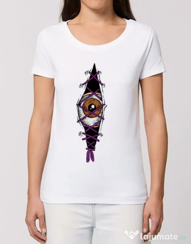 Tricou STANLEY STELLA dama INSIDE OF ME Alb