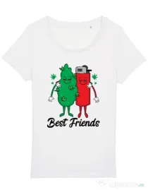 Tricou STANLEY STELLA dama Best Friends Alb