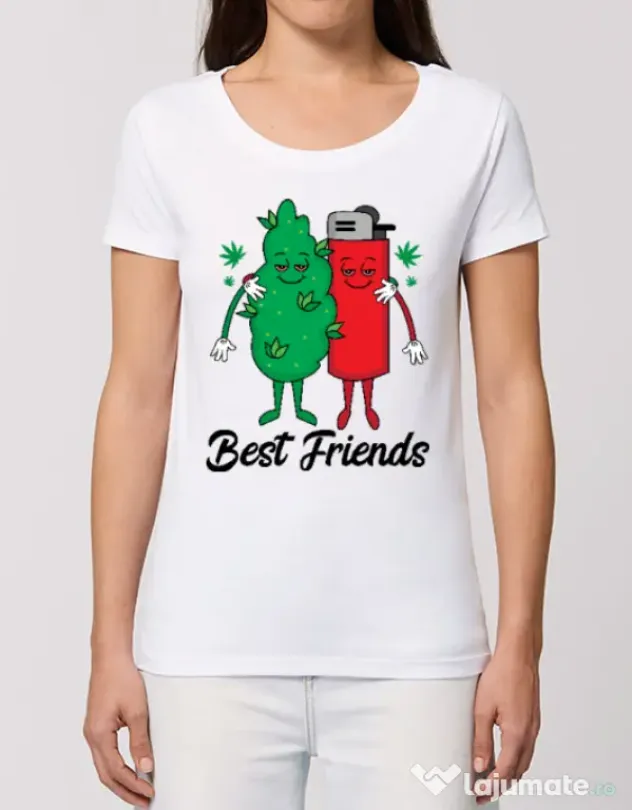 Tricou STANLEY STELLA dama Best Friends Alb