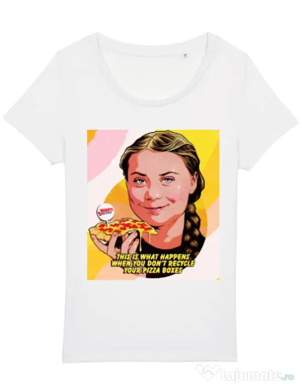 Tricou STANLEY STELLA dama Greta\'s Revenge Alb