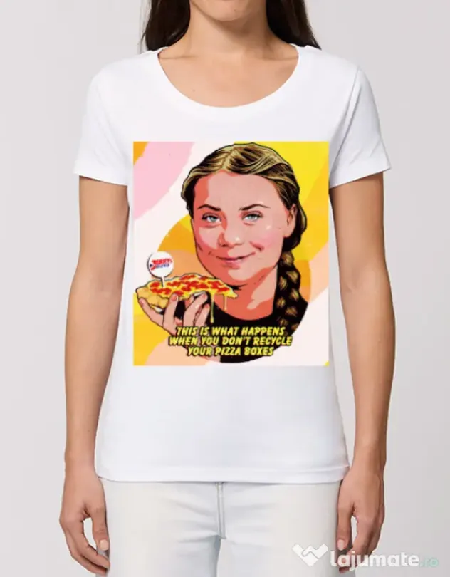 Tricou STANLEY STELLA dama Greta\'s Revenge Alb