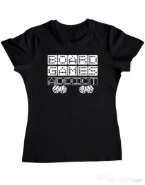Tricou personalizat dama Board Games Addict Negru