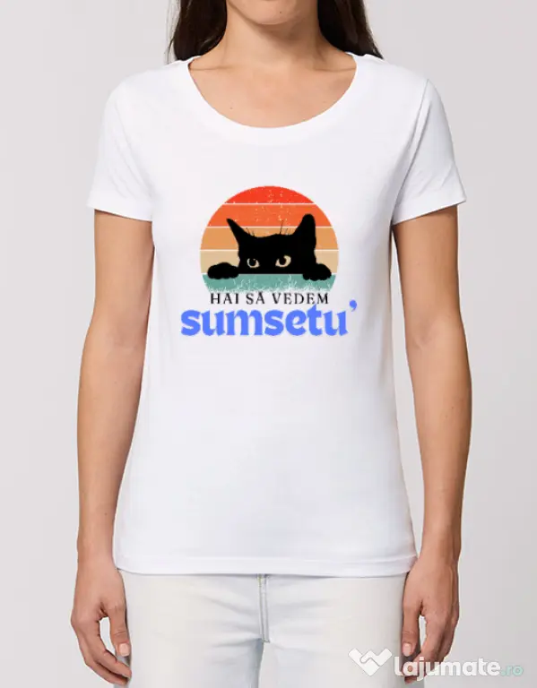 Tricou STANLEY STELLA dama Custom design Alb