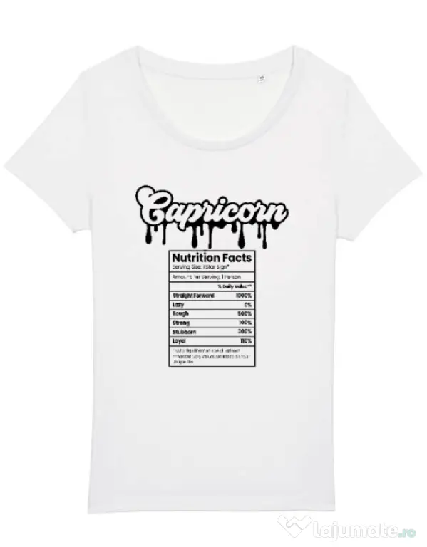 Tricou STANLEY STELLA dama Zodiac | Capricorn Alb