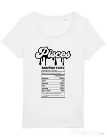 Tricou STANLEY STELLA dama Zodiac | Pești Alb