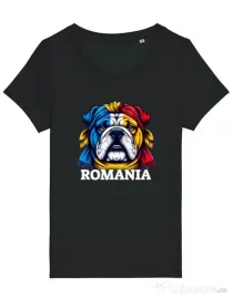 Tricou STANLEY STELLA dama BULLDOG ROMANIA Negru