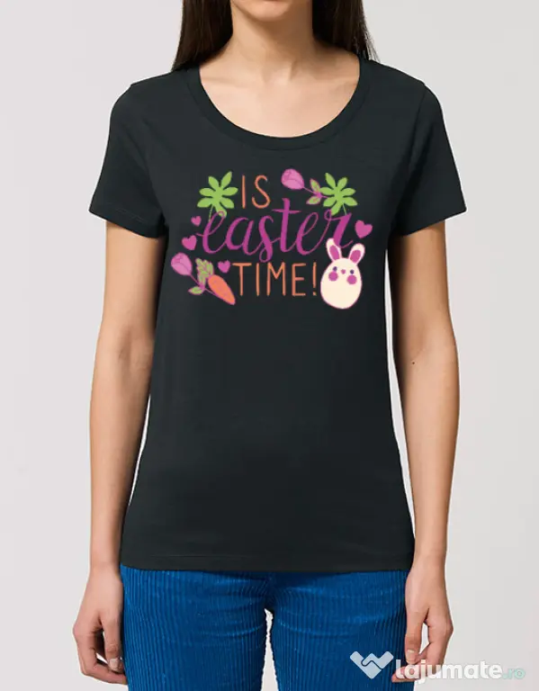 Tricou STANLEY STELLA dama IS EASTER TIME Negru