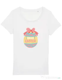 Tricou STANLEY STELLA dama HELLO EASTER Alb