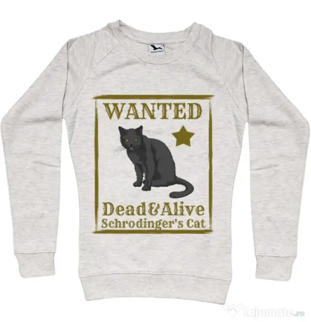 Bluza ADLER dama Wanted cat Migdala melanj
