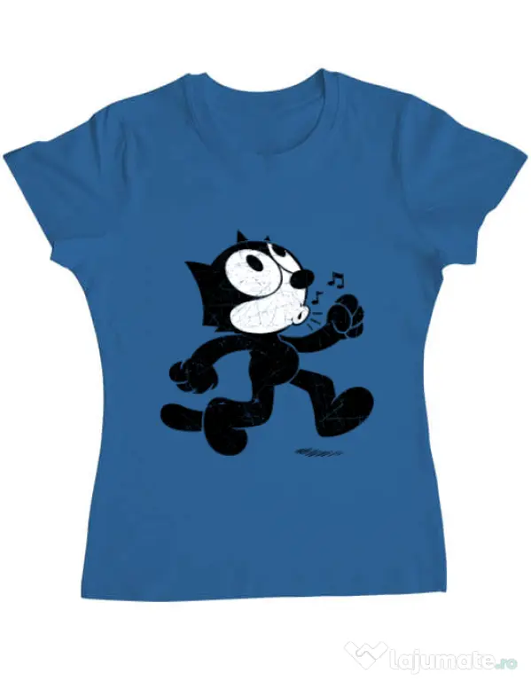 Tricou ADLER dama Felix the cat Albastru azuriu