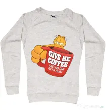 Bluza ADLER dama Give me coffee Migdala melanj