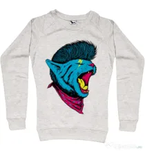 Bluza ADLER dama Cat Punk Migdala melanj