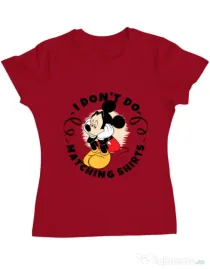 Tricou ADLER dama Matching shirts Rosu