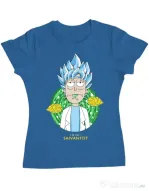 Tricou ADLER dama I'm just saiyantist Albastru azuriu