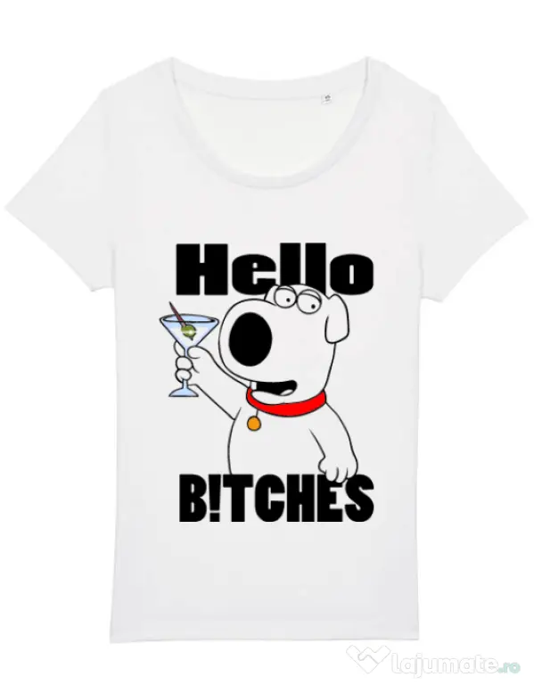Tricou STANLEY STELLA dama Hello bitches Alb