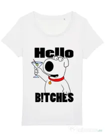 Tricou STANLEY STELLA dama Hello bitches Alb