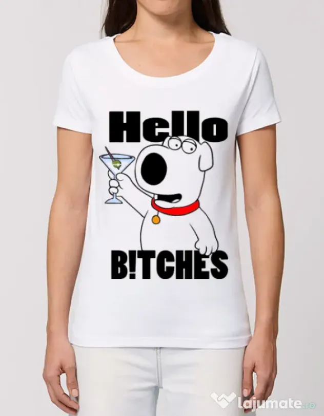 Tricou STANLEY STELLA dama Hello bitches Alb
