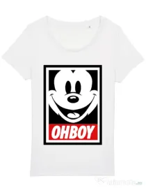 Tricou STANLEY STELLA dama Oh boy Alb