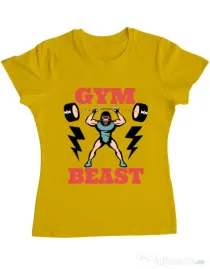 Tricou ADLER dama Gym Beast Galben