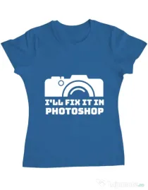 Tricou ADLER dama I’ll fix it Albastru azuriu