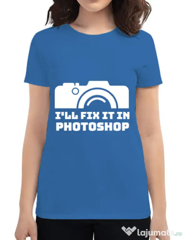 Tricou ADLER dama I’ll fix it Albastru azuriu