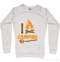 Bluza ADLER dama I love Camping Migdala melanj