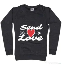 Bluza ADLER dama Send love Negru melanj
