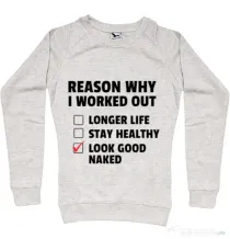 Bluza ADLER dama Reason why I work out Migdala melanj