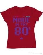 Tricou ADLER dama Made in the 80s Rosu