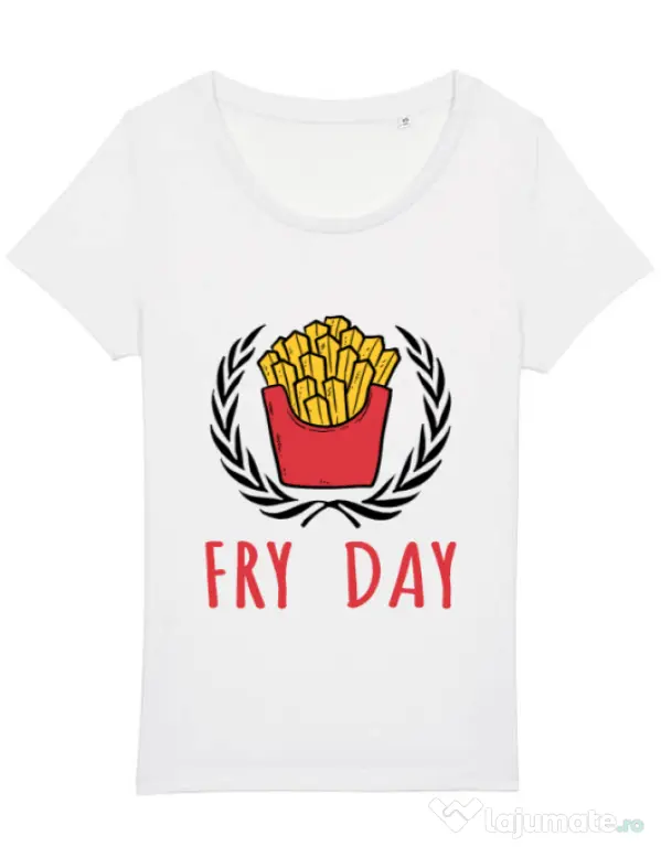 Tricou STANLEY STELLA dama Fry Day Alb