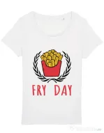 Tricou STANLEY STELLA dama Fry Day Alb