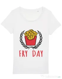 Tricou STANLEY STELLA dama Fry Day Alb