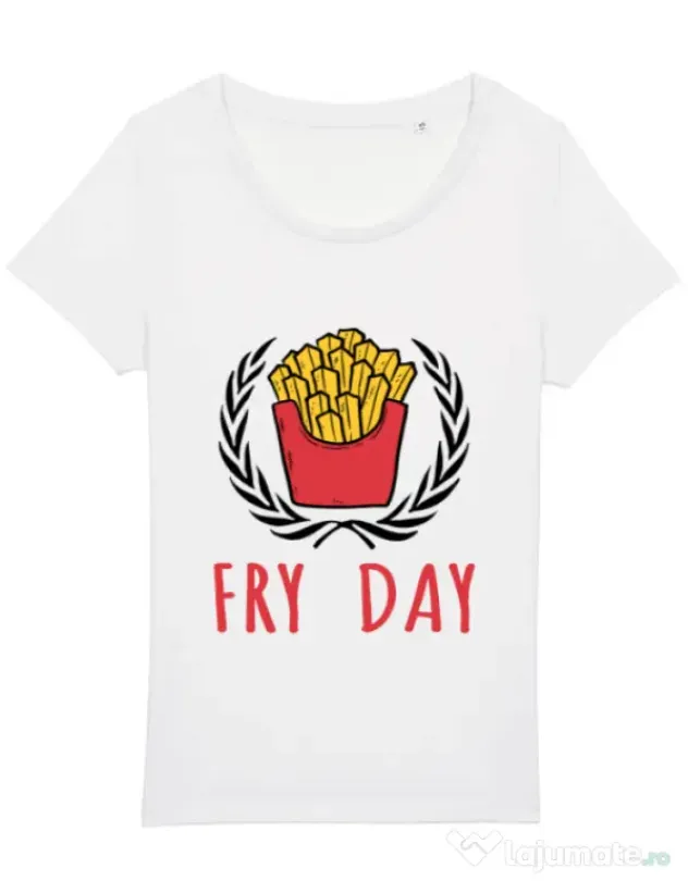 Tricou STANLEY STELLA dama Fry Day Alb