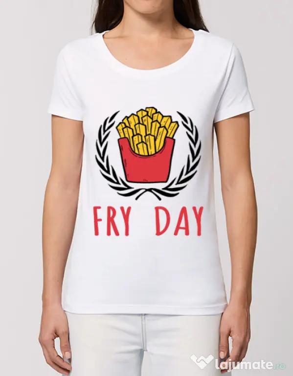 Tricou STANLEY STELLA dama Fry Day Alb