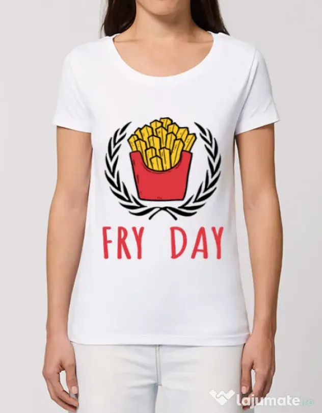 Tricou STANLEY STELLA dama Fry Day Alb