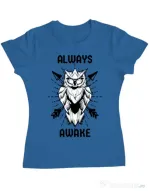 Tricou ADLER dama Always awake Albastru azuriu