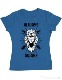 Tricou ADLER dama Always awake Albastru azuriu