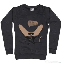 Bluza ADLER dama I’ll be back Negru melanj