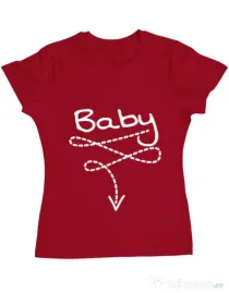 Tricou ADLER dama Baby Rosu