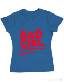 Tricou ADLER dama Bad girl Albastru azuriu