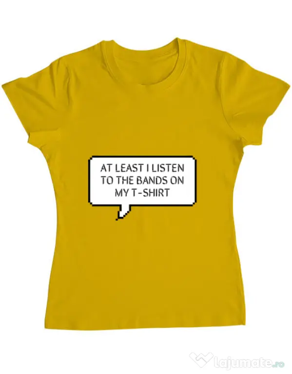 Tricou ADLER dama T-shirt band Galben