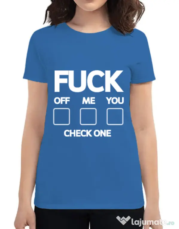 Tricou ADLER dama Check one Albastru azuriu