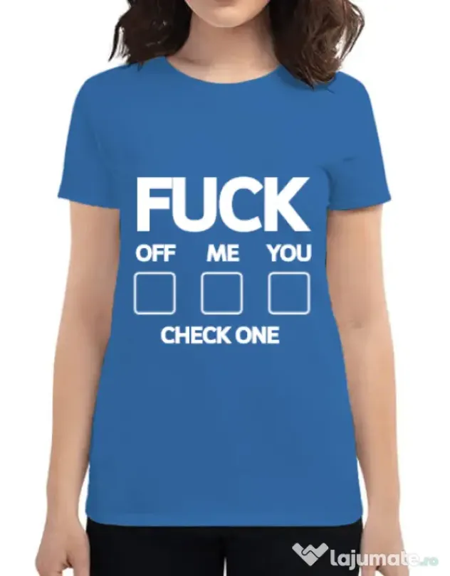 Tricou ADLER dama Check one Albastru azuriu