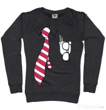 Bluza ADLER dama Cool nerd Negru melanj