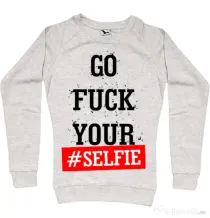 Bluza ADLER dama Go fuck your selfie Migdala melanj